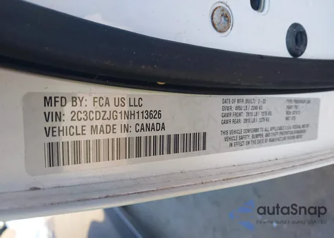 2022 Dodge Challenger Gt from USA, damaged, VIN 2C3CDZJG1NH113626